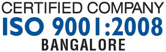 ISO 9001:2008 certification for Bangalore office location